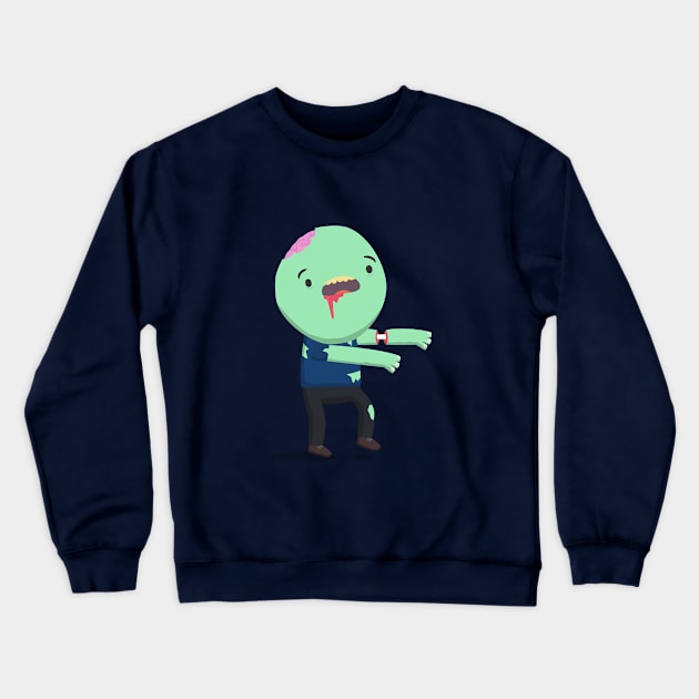 Zombie Crewneck Sweatshirt by imjustmike